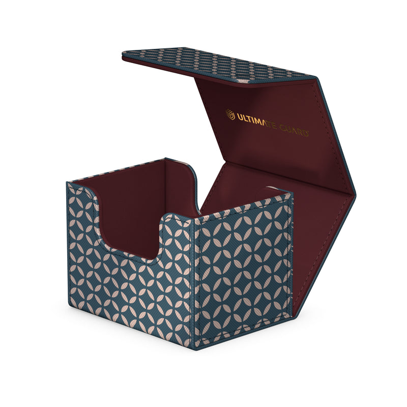 Ultimate Guard: Sidewinder 100+ - "Shippou" Shogun's Journey (Blue/Dark Red) Deck Boxes & Storage Ultimate Guard