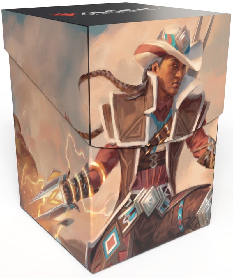 Ultra Pro: Deck Box 100+ - "Annie Flash, The Veteran" MTG Outlaws of Thunder Junction Deck Boxes & Storage Ultra Pro