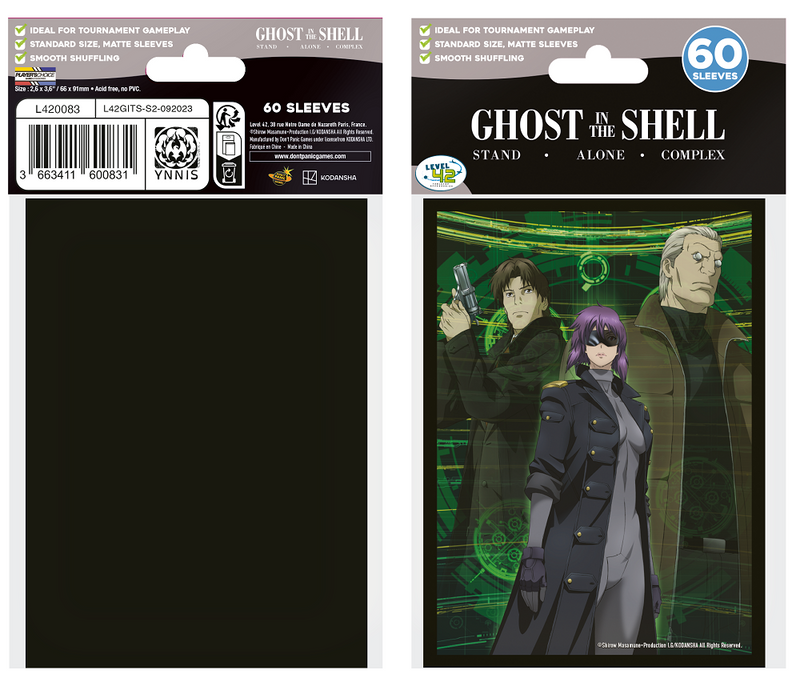 Ghost in the Shell: Art Sleeves - "Section 9" 60Ct Card Sleeves Japanime Games