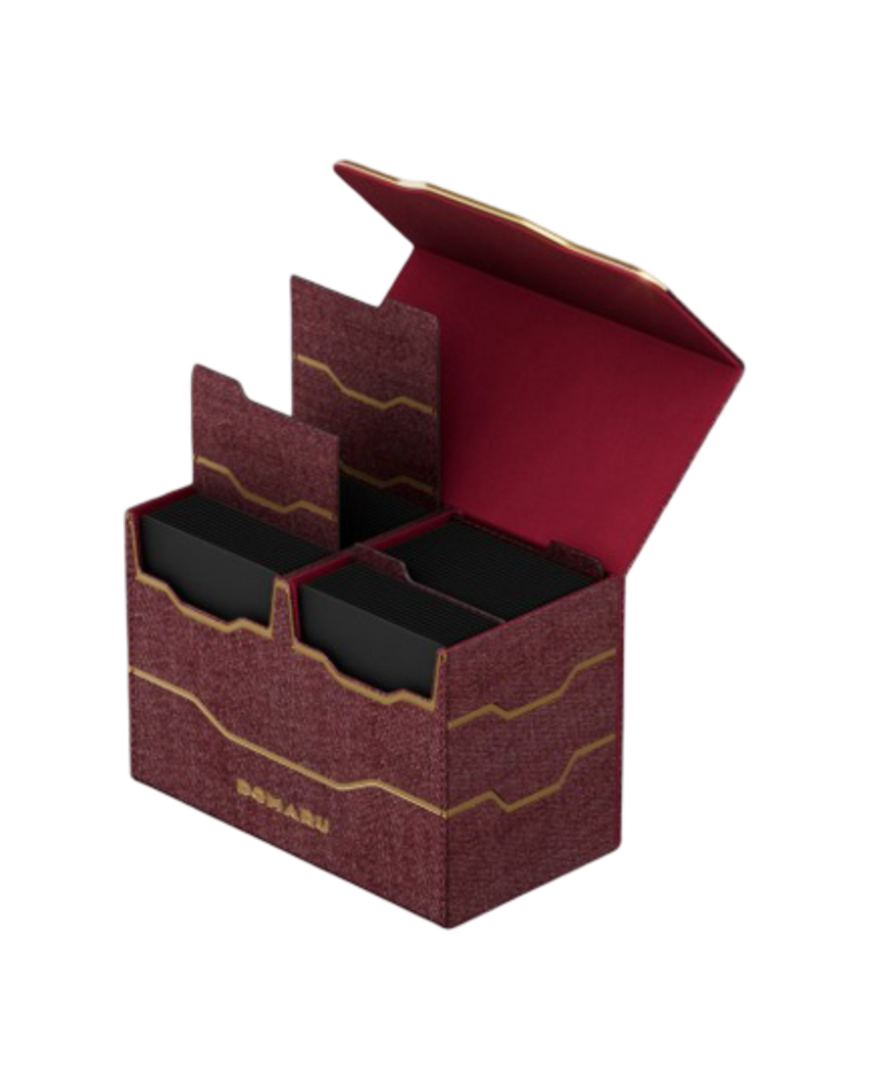 Gatherer's Tavern: DOMARU Vertex Duo Deck Box 200+ - "Carnelian" Armory Collection Deck Boxes & Storage Gatherer's Tavern