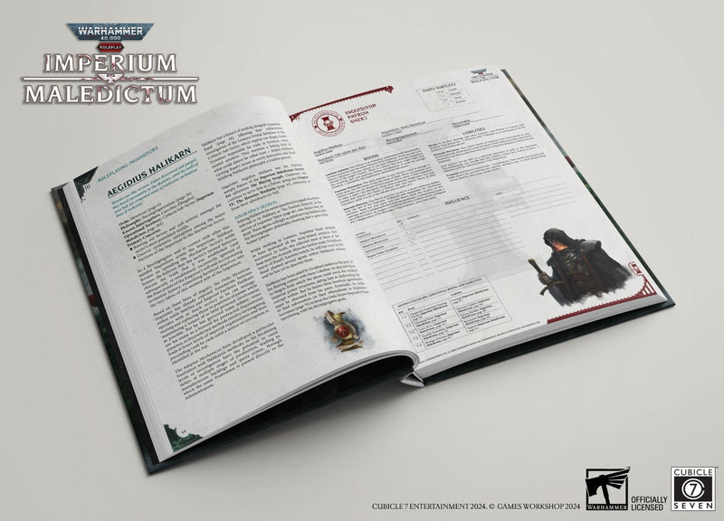 Warhammer 40,000: Roleplay - Imperium Maledictum Inquisition GM's Guide Tabletop RPGs CUBICLE 7