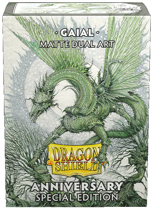 Dragon Shield: Dual Matte Art Sleeves - "Gaial 25th Anniversary Special Edition" 100Ct Card Sleeves Dragon Shield