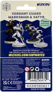 Critical Role Unpainted Miniatures: W2 Verdant Guard Marksman & Satyr Unpainted Miniatures WizKids