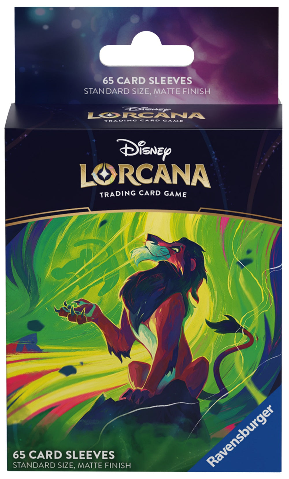 Disney Lorcana: Matte Art Sleeves - "Scar" Azurite Sea 65Ct Lorcana Sealed Ravensburger   