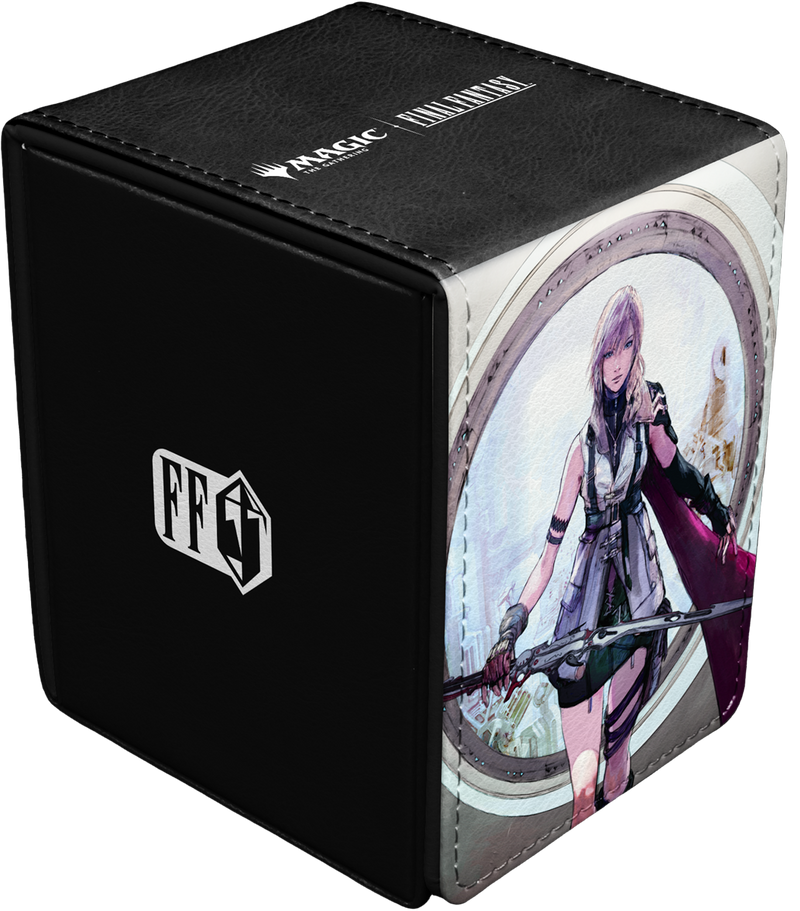 Ultra Pro: Alcove Flip 100+ - "Lightning, Army of One" MTG Final Fantasy Universes Beyond Deck Boxes & Storage Ultra Pro