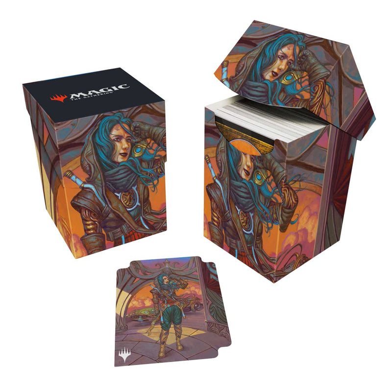 Ultra Pro: Deck Box 100+ - "Sita Varma, Masked Racer" MTG Aetherdrift Deck Boxes & Storage Ultra Pro