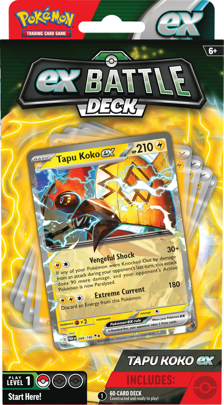 Pokémon Ex Battle Deck: Tapu Koko ex Pokemon Sealed Pokémon   