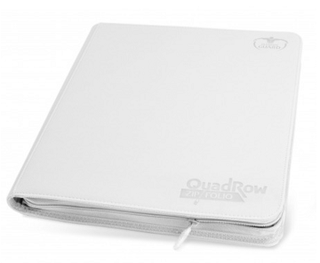 Ultimate Guard: 12-Pocket QuadRow Zipfolio Xenoskin Binder - White Binders & Pages Ultimate Guard