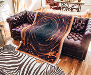 Fleece Throw Blanket: Yu-Gi-Oh! Blue-Eyes White Dragon Card 45"x60" Toys & Plushes Toynk Toys