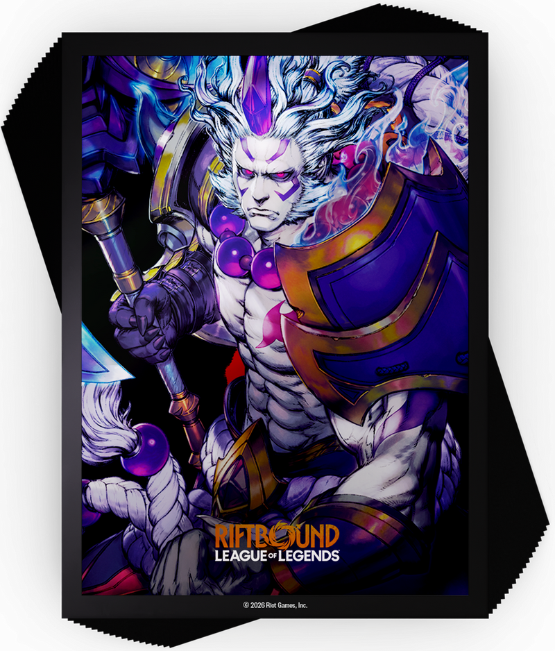 Riftbound: Art Sleeves - "Spirit Blossom Darius" Spiritforged 100Ct Card Sleeves Riot Games