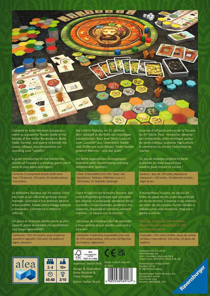 The Castles of Tuscany Board Games Ravensburger   