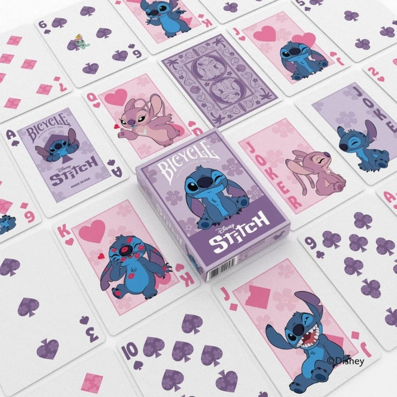 Bicycle Playing Cards: Disney - Stitch (Purple) Board Games Bicycle
