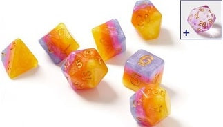 Sirius Dice: 7-Die Dice Set - Tahitian Sunset Dice & Gaming Accessories Sirius Dice