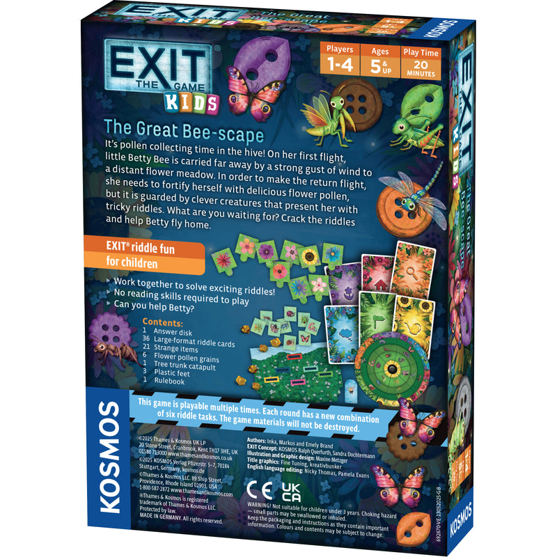 Exit: Kids - The Great Bee-scape (2026) Board Games Kosmos