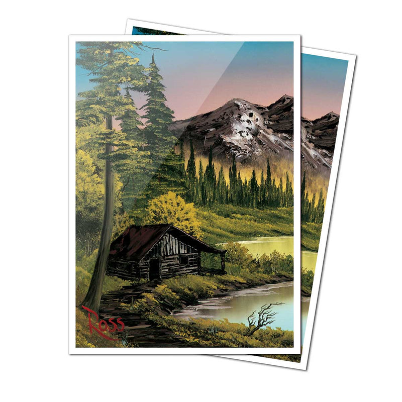 Ultra Pro: Apex Sleeves - "Mountain Retreat" Bob Ross 105Ct Card Sleeves Ultra Pro