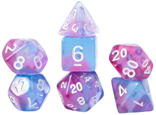 Sirius Dice: 7-Die Dice Set - Unearthed Opal Dice & Gaming Accessories Sirius Dice