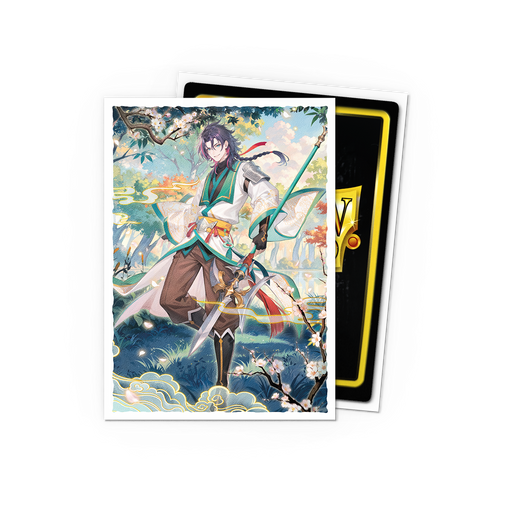 Dragon Shield: Matte Art Sleeves - "Jin, Fate Defiant" Grand Archive 100Ct Card Sleeves Dragon Shield