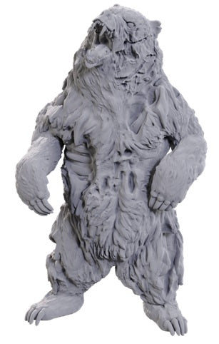 WizKids Deep Cuts Unpainted Miniatures: W24 Zombie Grizzly Bear Unpainted Miniatures WizKids