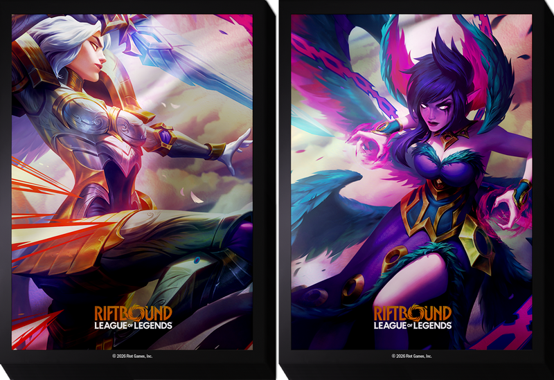 Riftbound: Art Sleeves - "Kayle VS Morgana" Vendetta 100Ct (Release Date: July 31)