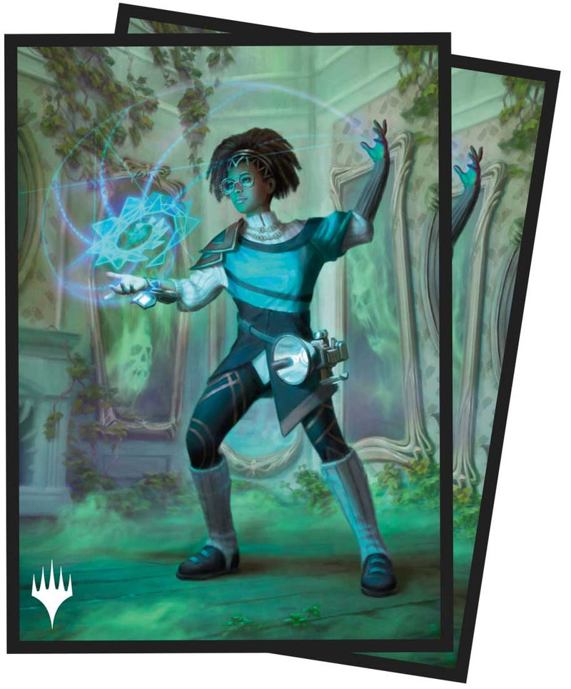 Ultra Pro: Art Sleeves - "Zimone, Mystery Unraveler" MTG Duskmourn 100Ct Card Sleeves Ultra Pro