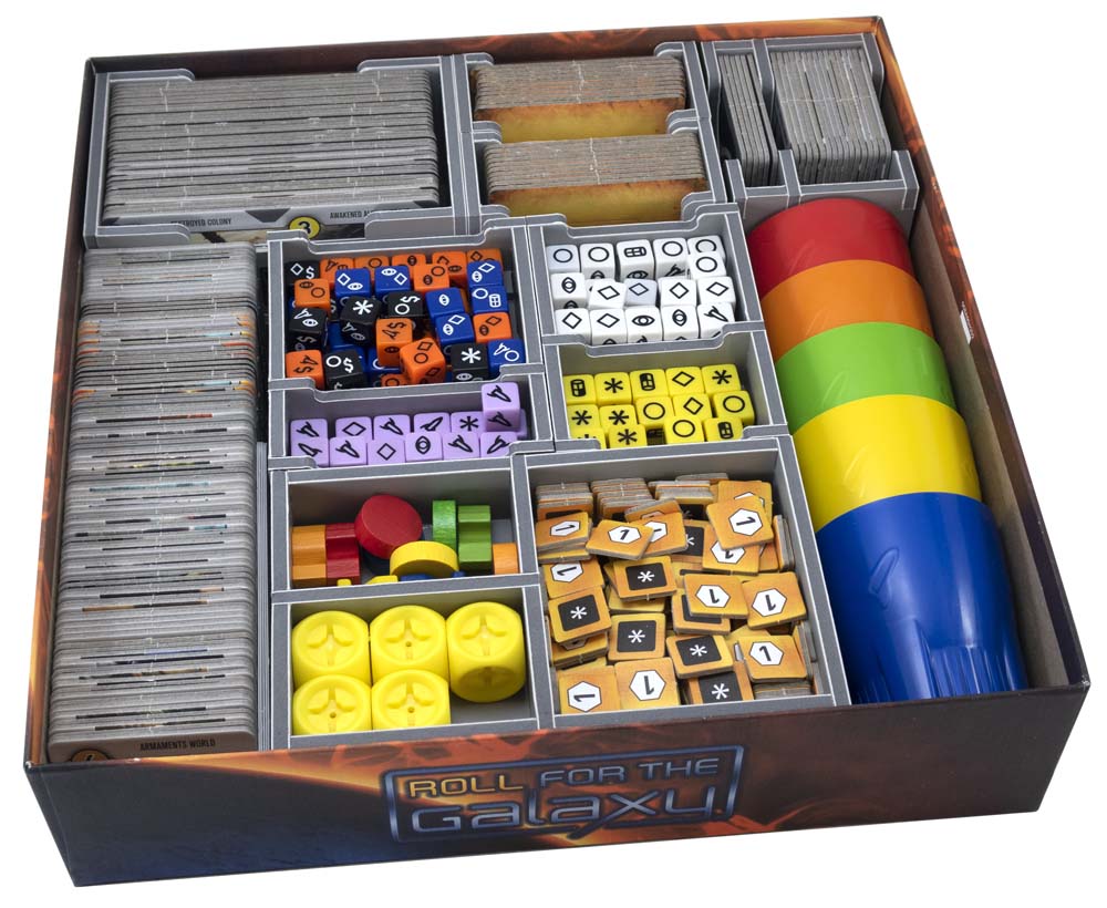 Folded Space: Board Game Organizer - Roll for the Galaxy V2 Board Game Organizer Folded Space