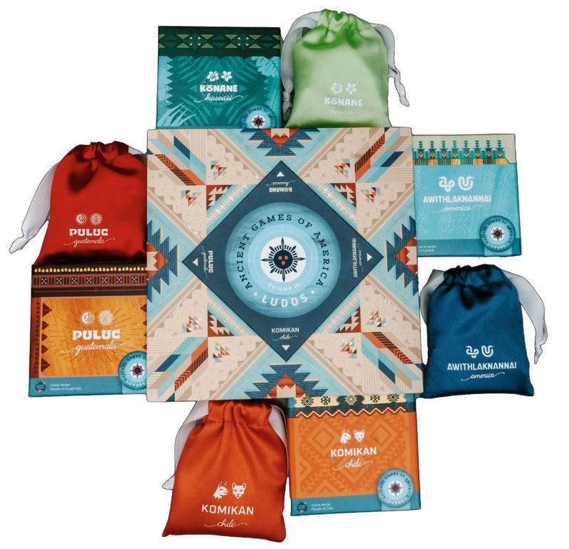 Ludos: Ancient Games America Collection - Set of 4 Games Board Games Lemery Games