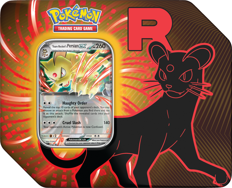 Pokémon - Team Rocket Tin (Team Rocket's Persian Ex) (Limit 1) Pokemon Sealed Pokémon