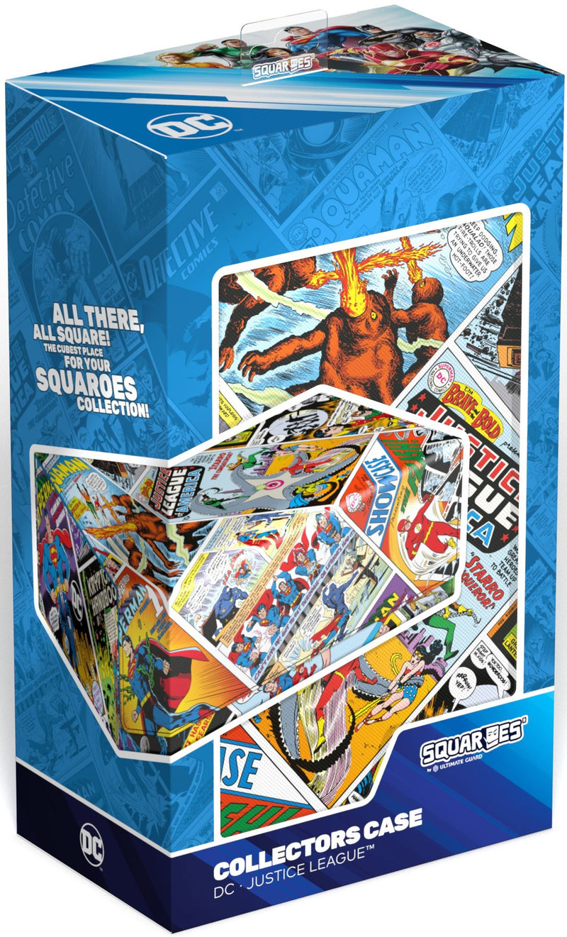 Ultimate Guard: Squaroes Collector Case 1000+ - "Vintage Comics" DC Justice League Deck Boxes & Storage Ultimate Guard