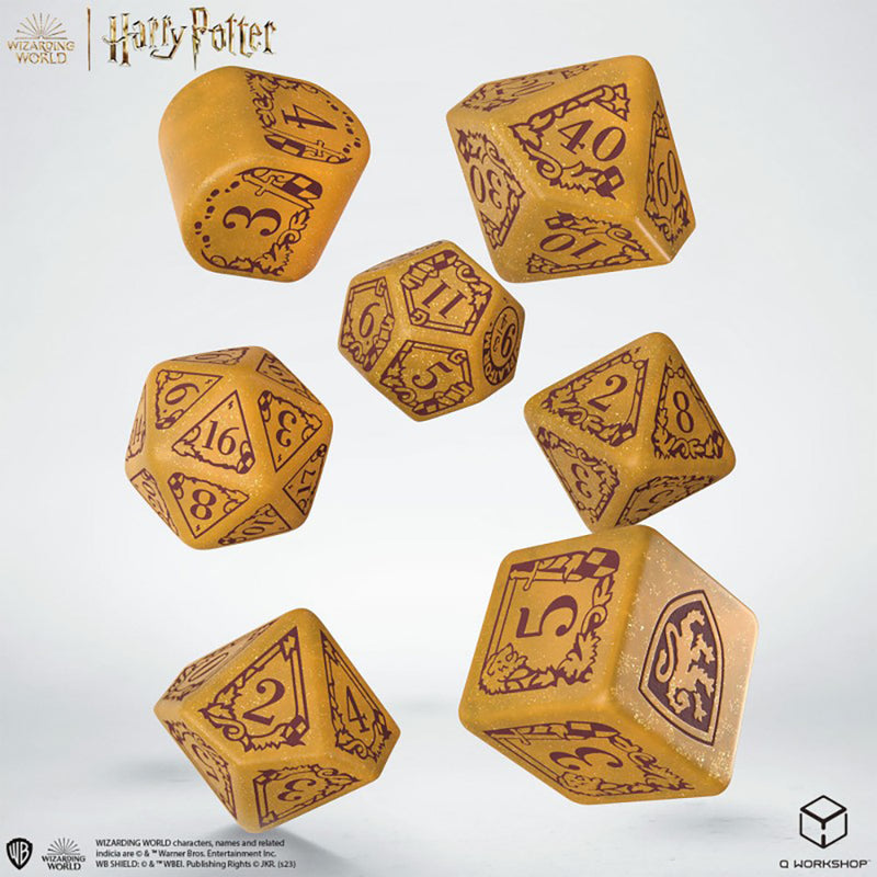 Q-Workshop: Gryffindor Gold/Red 7-Die Set Dice & Gaming Accessories Q Workshop