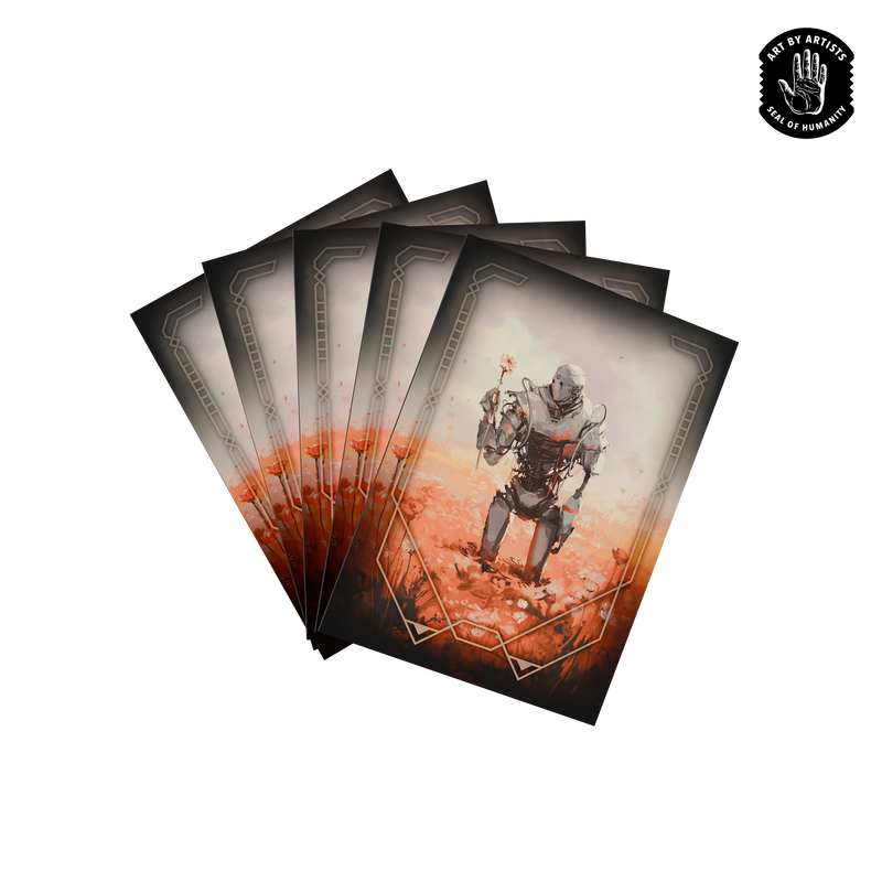 Orange Nebula: Standard Art Sleeves - "Reverie" Curator Masterpiece Series 100Ct Card Sleeves Orange Nebula