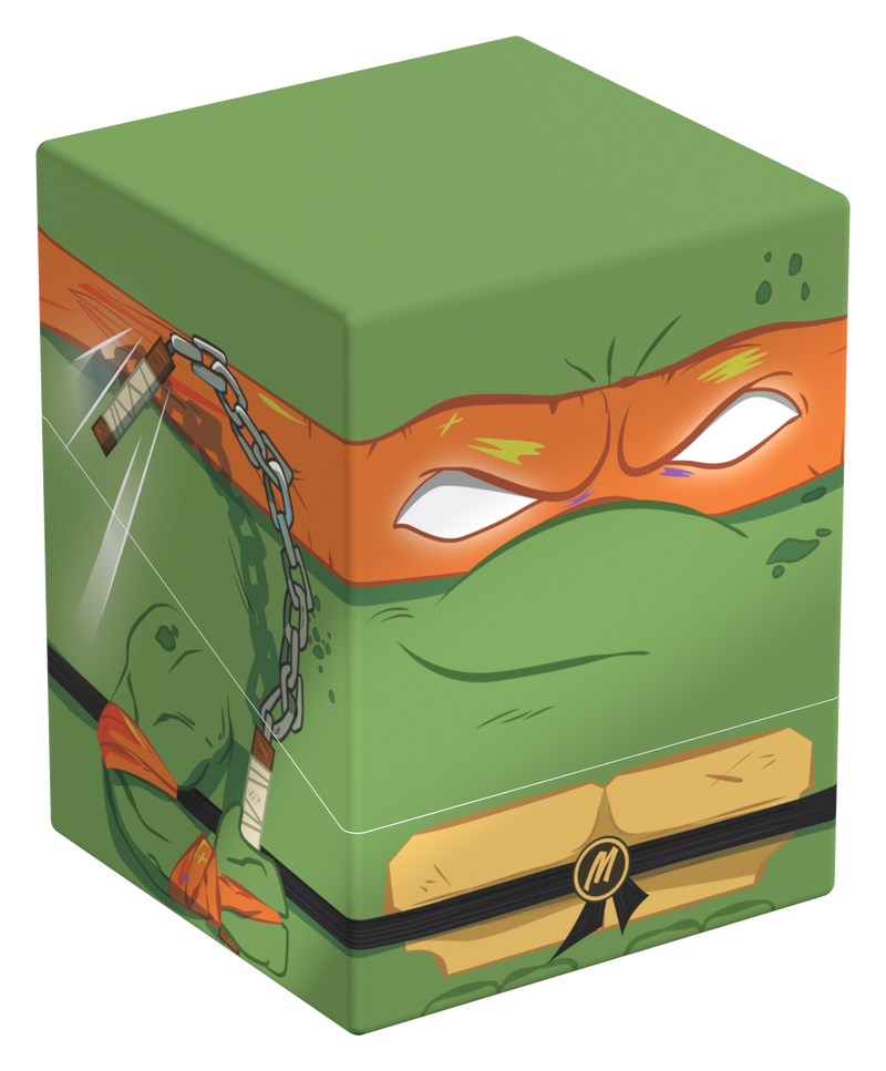 Ultimate Guard: Squaroes 100+ - "Action Mode Michelangelo" Paramount TMNT Deck Boxes & Storage Ultimate Guard