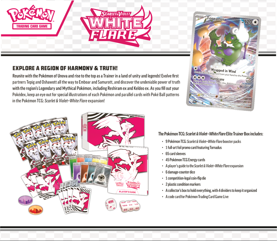 Pokémon Scarlet & Violet: White Flare - Elite Trainer Box Pokemon Sealed Pokémon