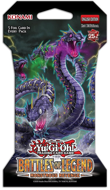 Yu-Gi-Oh! Battles of Legend: Monstrous Revenge Booster Pack Blister (1st Edition) Yugioh Sealed Yu-Gi-Oh!   