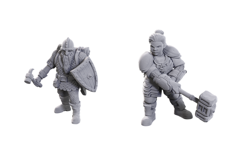 D&D Nolzur's Marvelous Miniatures: 50th Anniversary Dwarves Unpainted Miniatures WizKids