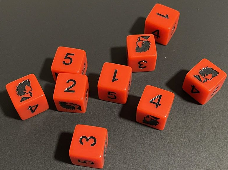 Cowboy Bebop Roleplaying Game: "Spike Spiegel" 9D6 Dice Set Dice & Gaming Accessories Mana Project Studio
