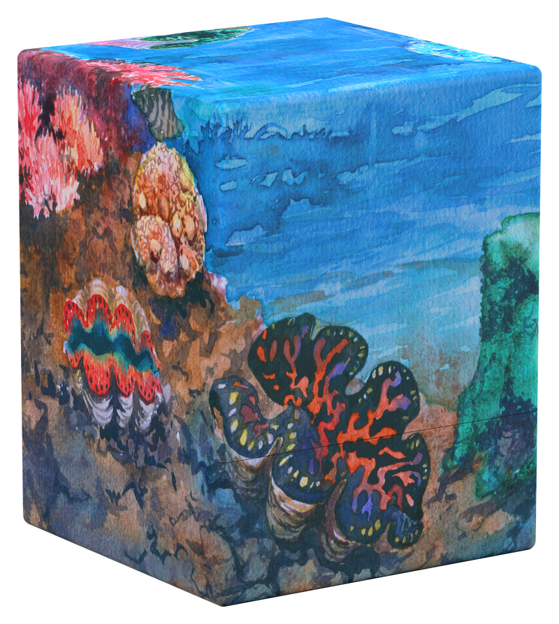 Ultimate Guard: Boulder 100+ - "Seablue Hush" Coral Places Deck Boxes & Storage Ultimate Guard