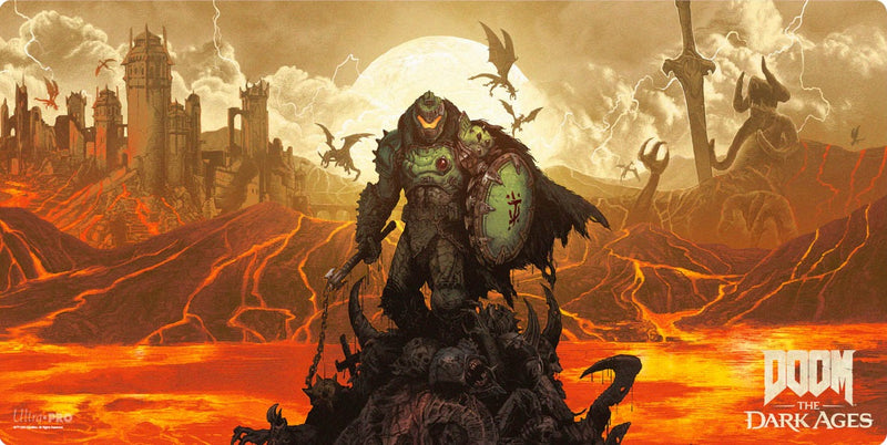 Ultra Pro: Extended Playmat - "Doom Slain / Wrath" Bethesda DOOM the Dark Ages Playmats Ultra Pro