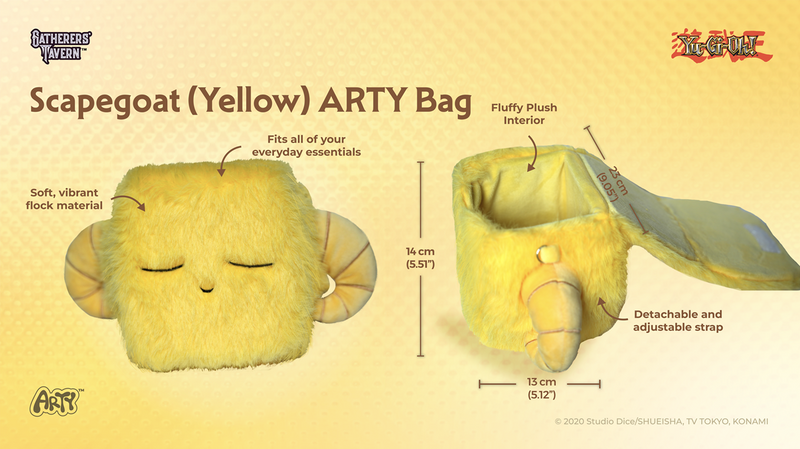 Gatherer's Tavern: ARTY Series Bag - "Scapegoat Yellow" Yu-Gi-Oh! Deck Boxes & Storage Gatherer's Tavern