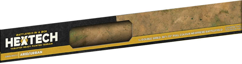Battlefield in a Box: Hextech Game Mat v2 Double-Sided - Arid/Urban (36x22) Gaming Mat Gale Force Nine