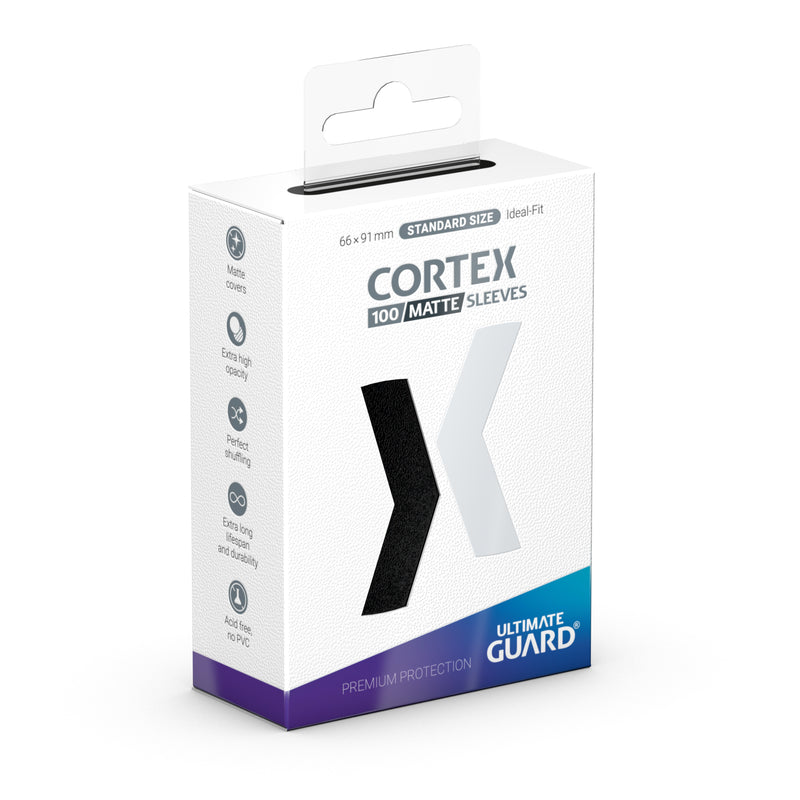 Ultimate Guard: Cortex Standard Sleeves - Matte Black 100Ct Card Sleeves Ultimate Guard