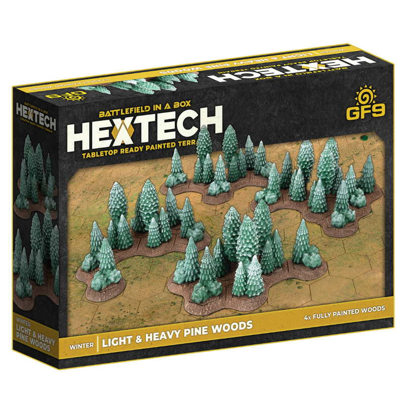 Battlefield in a Box: Hextech Light & Heavy Pine Woods (Winter) Terrain Gale Force Nine