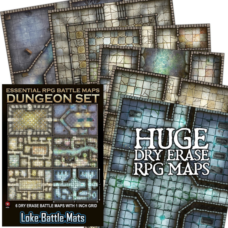 Loke Mats: Essential RPG Battle Maps - Dungeon Set