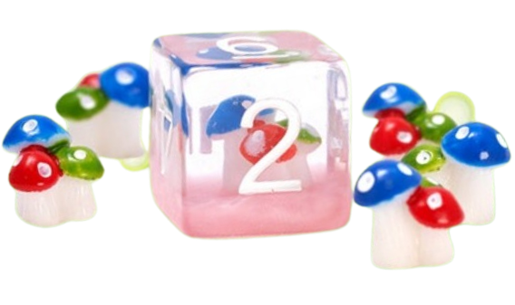 Sirius Dice: 7-Die Dice Set - Magic Mushroom Dice & Gaming Accessories Sirius Dice