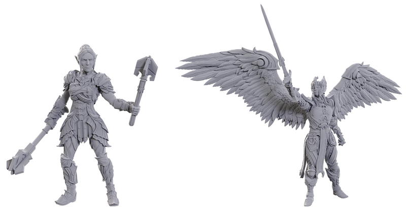 D&D Nolzur's Marvelous Miniatures: Special Edition Baldur's Gate 3: Dame Aylin & Minthara Unpainted Miniatures WizKids