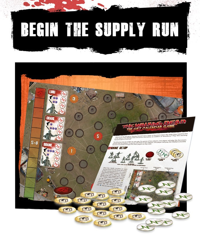 The Walking Dead Gift Calendar Game Board Games Mantic Games