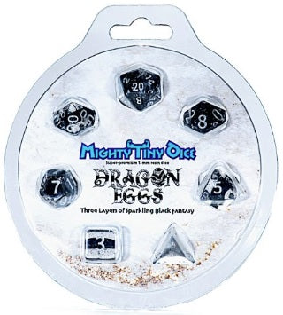 Mighty Tiny Dice: "Dragon Eggs" 7-Die Dice Set 12mm Dice & Gaming Accessories Gate Keeper Games