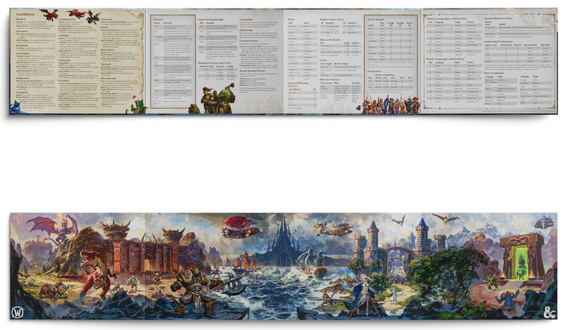 D&D: World of Warcraft - Dungeon Master's Screen Dungeons & Dragons 5E Wizards of the Coast