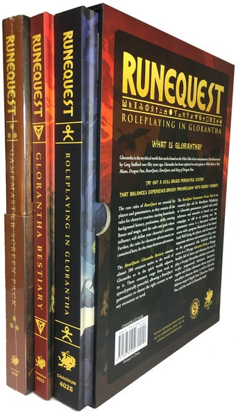 RuneQuest Roleplaying in Glorantha Deluxe Slipcase Tabletop RPGs Chaosium