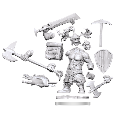 D&D Frameworks: W1 Orc Barbarian Male RPG Miniatures WizKids