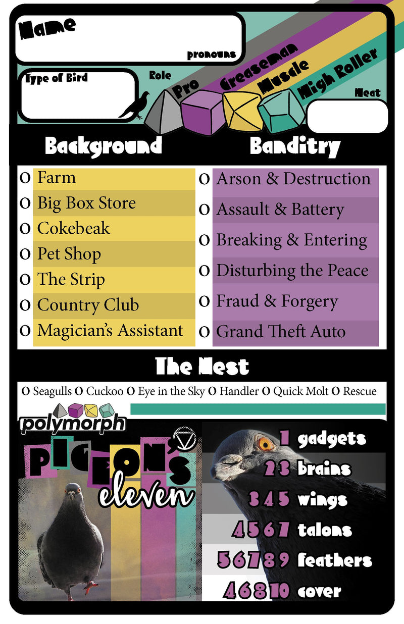 Pigeon's Eleven Tabletop RPGs 9th Level Games